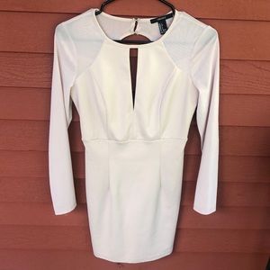 Cream/light pink Forever 21 Tight Dress